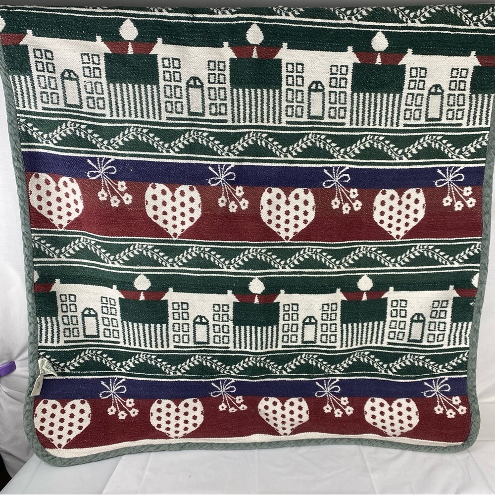 Northern Reflections Cabin Heart Woven Throw 50x60 Cottagecore Lodge Tapestry 90
